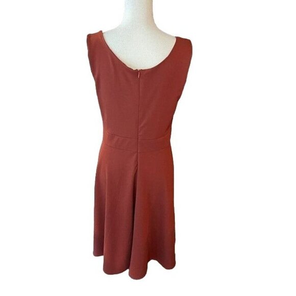 Grace Karin New Rust Colored Sleeveless Dress with Hidden Back Zipper Size Large - Picture 2 of 3